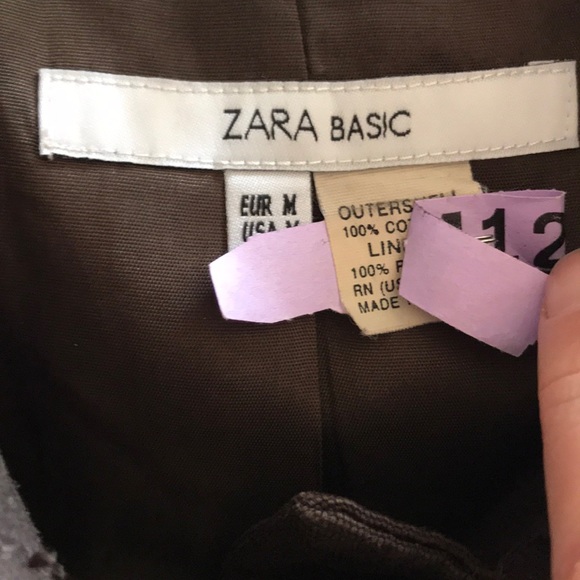 Zara Jackets & Coats Vintage Dark Brown Zara Cotton Long Coat